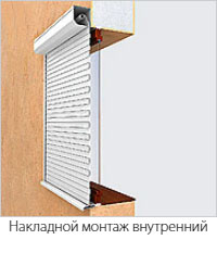 Накладной монтаж внутренний