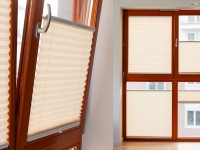 Шторы плиссе на вертикальные и поворотно-откидные окна (угол наклона до 15°)