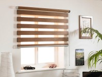 Рулонные шторы Зебра для пластиковых окон