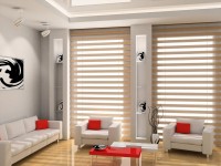 Рулонные шторы Зебра для пластиковых окон