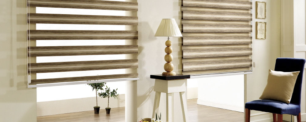 Рулонные шторы Зебра для закрытия проемов